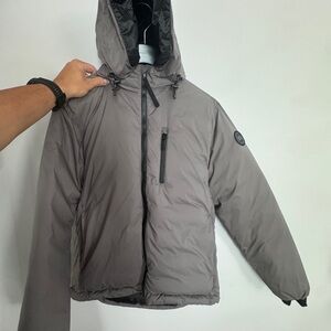 Canada Goose Men's Lodge Hoody Jacket - Black Label - Coastal Grey